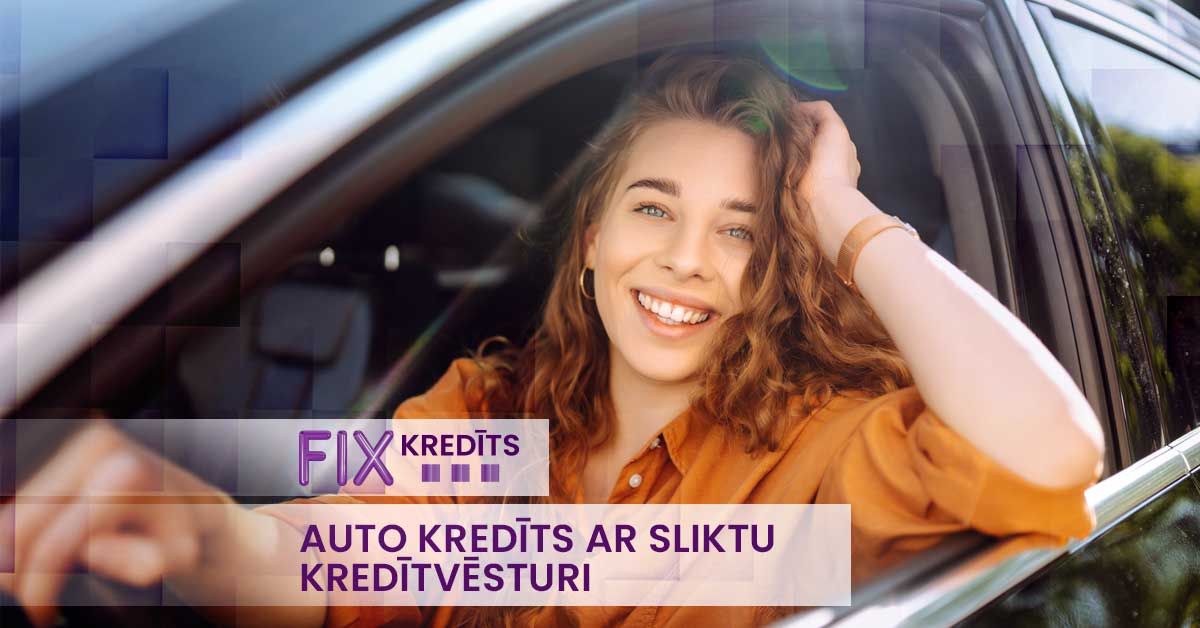 bilde auto kredīts ar sliktu kredītvēsturi un auto līzings