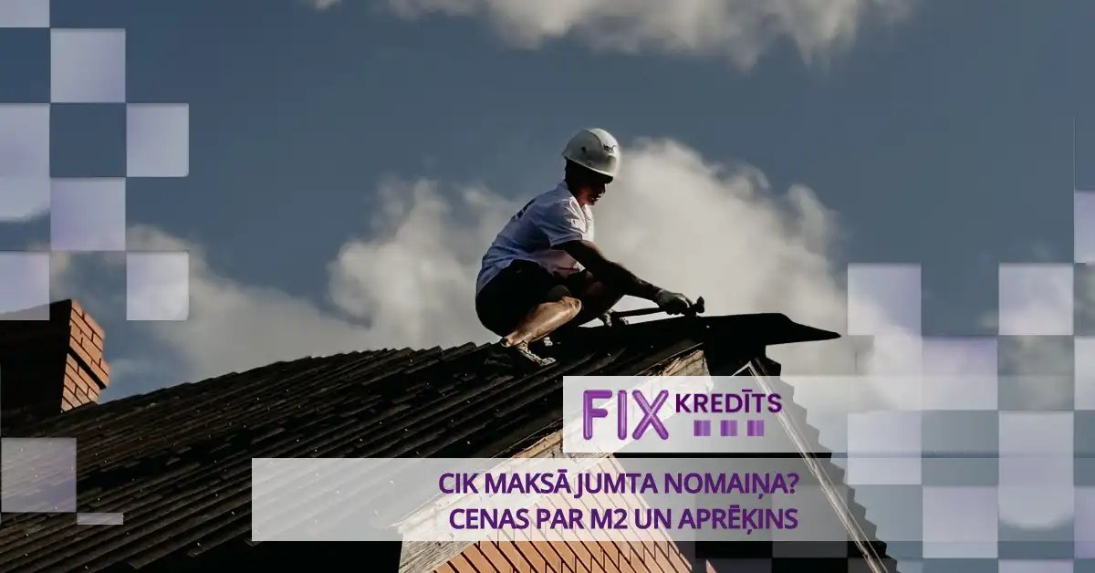 bilde cik maksā jumta nomaiņa? cenas par m² un aprēķins